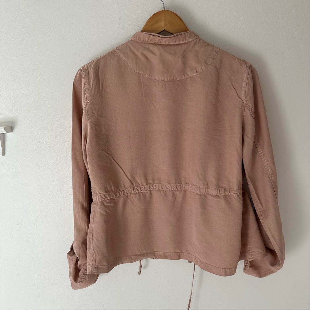 Sanctuary Utility Jacket Womens Small Pink Lightweight Button Front - Picture 8 of 8